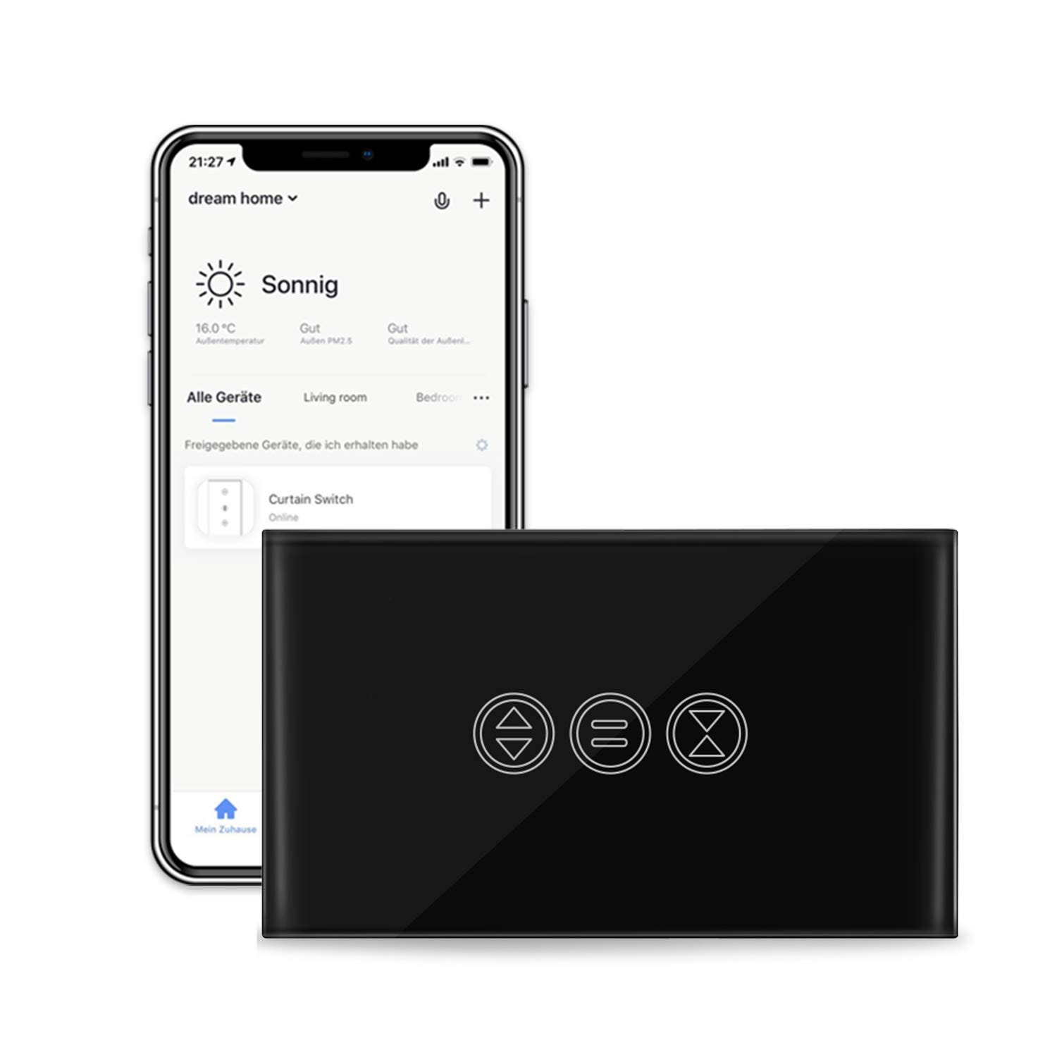 Interruttore WiFi Per Tapparelle LoraTap 2pz - Controllo Vocale Con Alexa E Google Home, App Smart Life, 300W - Foto 4
