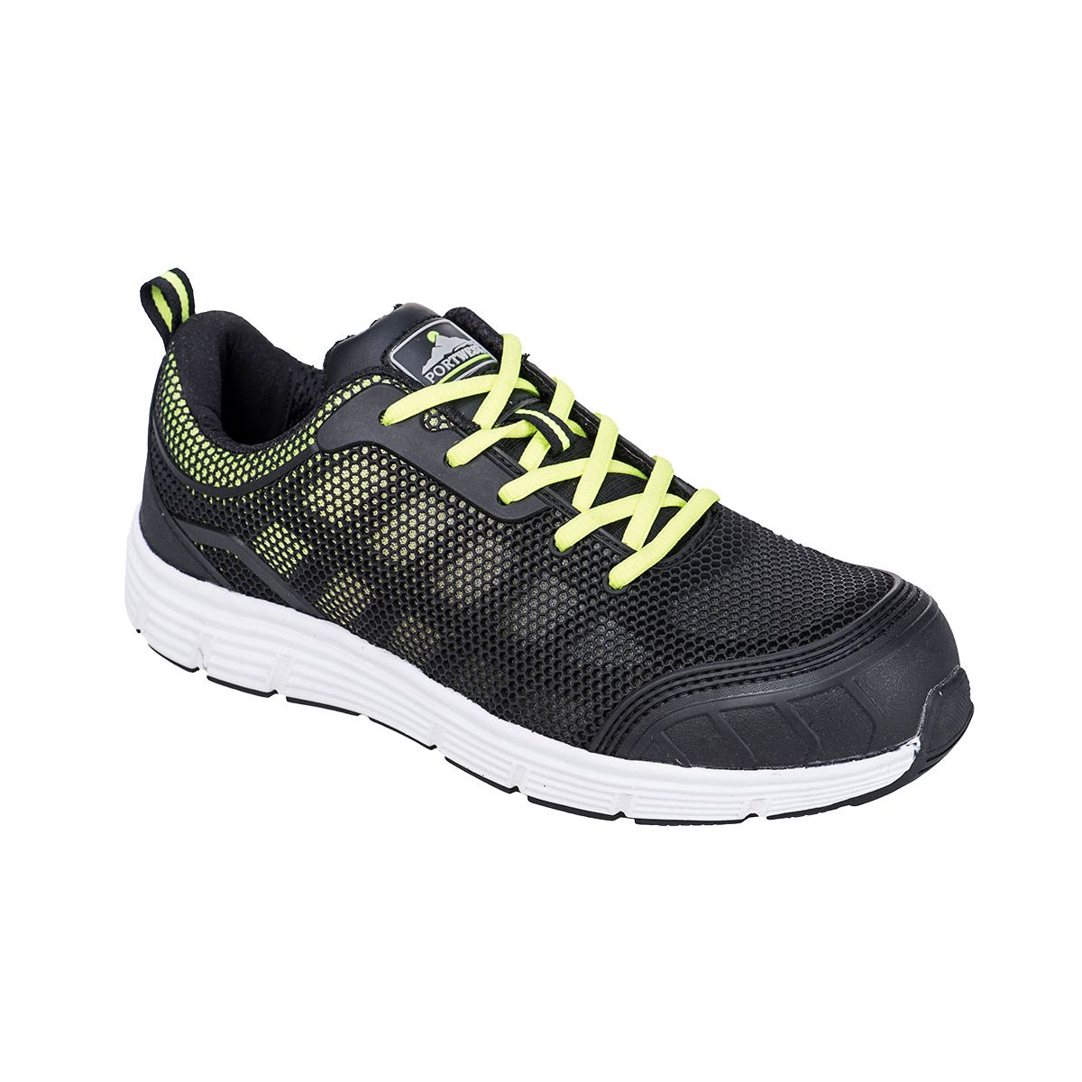 Baskets de Sécurité TOVE Steelite S1P Noir et Vert Portwest