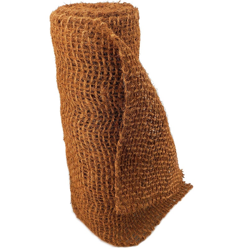 Siatka antyerozyjna z włókna kokosowego 32 m, szerokość 1 m, folia do oczek wodnych, mata z włókna kokosowego 750 g