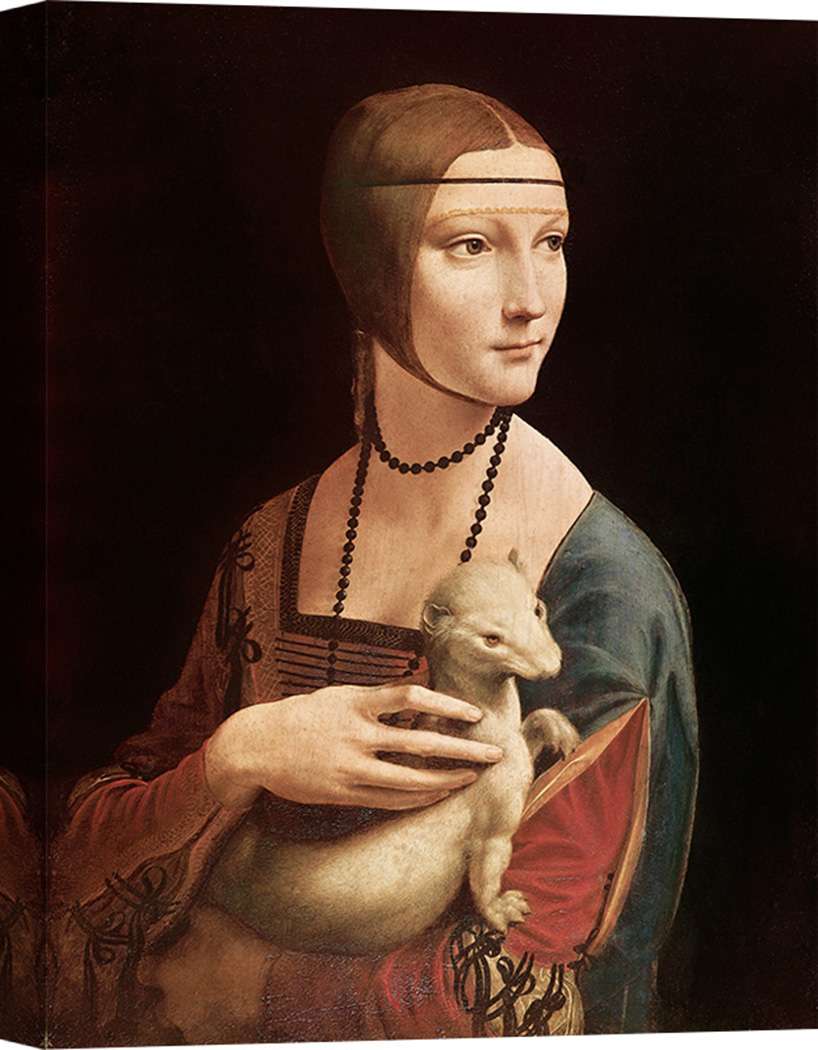 Tableau Toile Mona Lisa Léonard De Vinci Encadré - Prêt à Accrocher, Plusieurs Tailles, Neuf