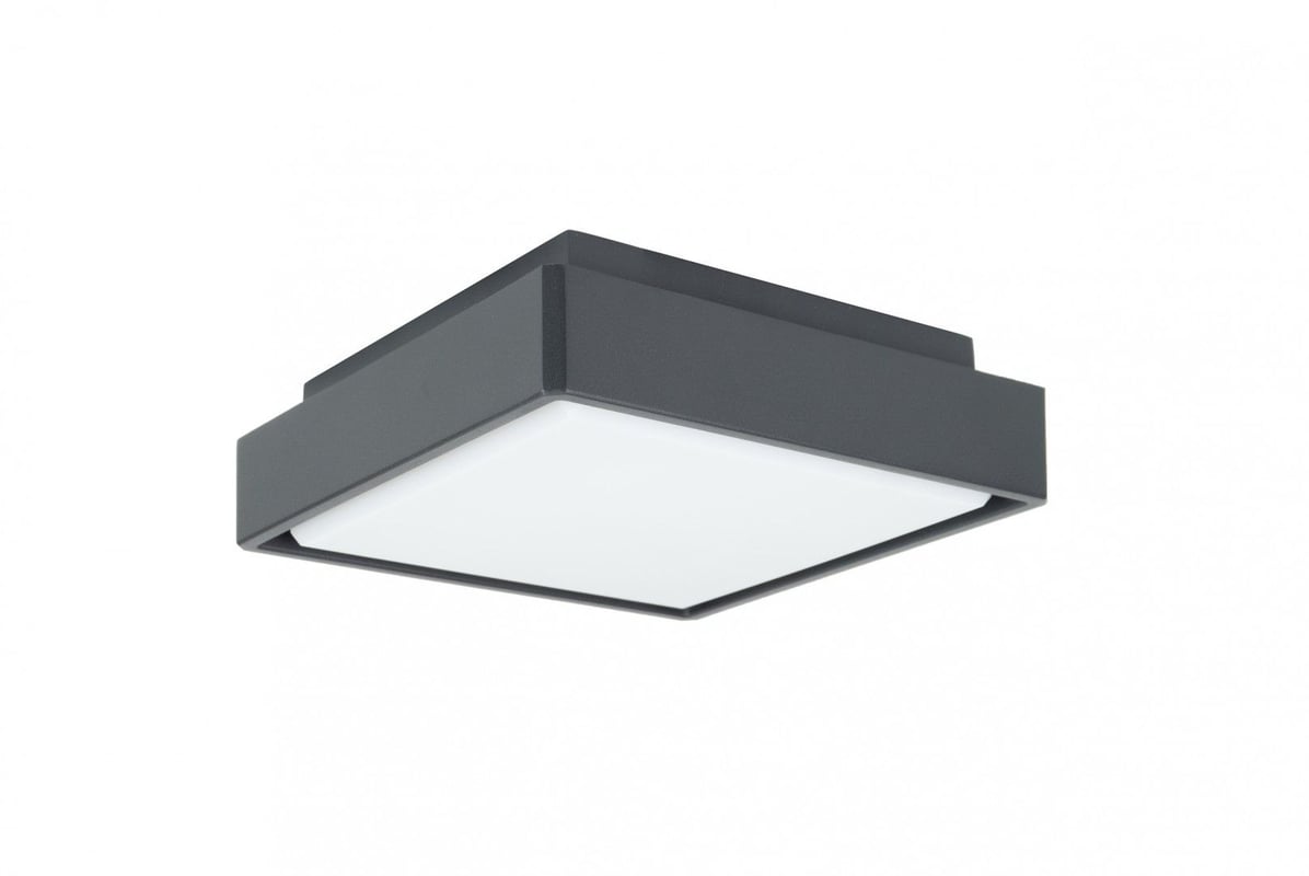 Lampa sufitowa zewnętrzna Beni LED 18W Neutralna biel 1069lm ciemnoszara wym:6x20x20cm IP65 SU-MA