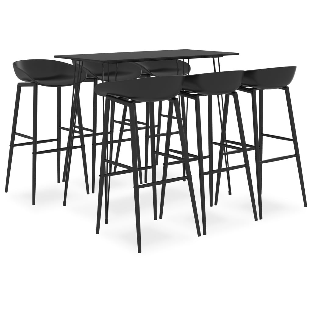 Maison Exclusive Ensemble De Bar Pcs Noir Leroy Merlin