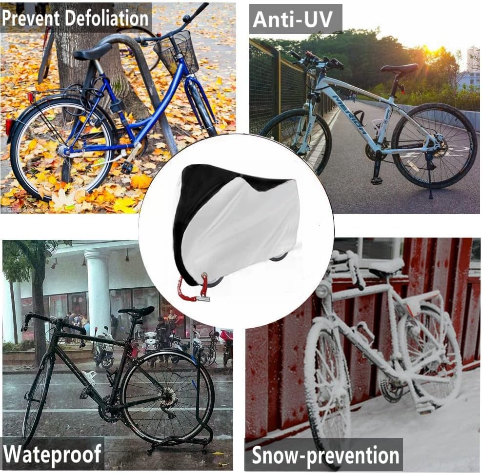 Housse de Protection Impermeable pour Vélo Exterieur,Housse de Bicyclette 200*70*110CM - 5