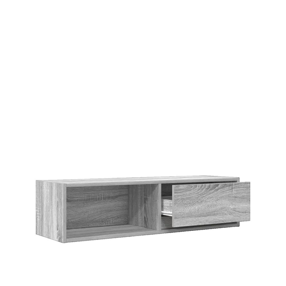 vidaXL Meuble TV sonoma gris 100x31x25,5 cm bois d'ingénierie - 2