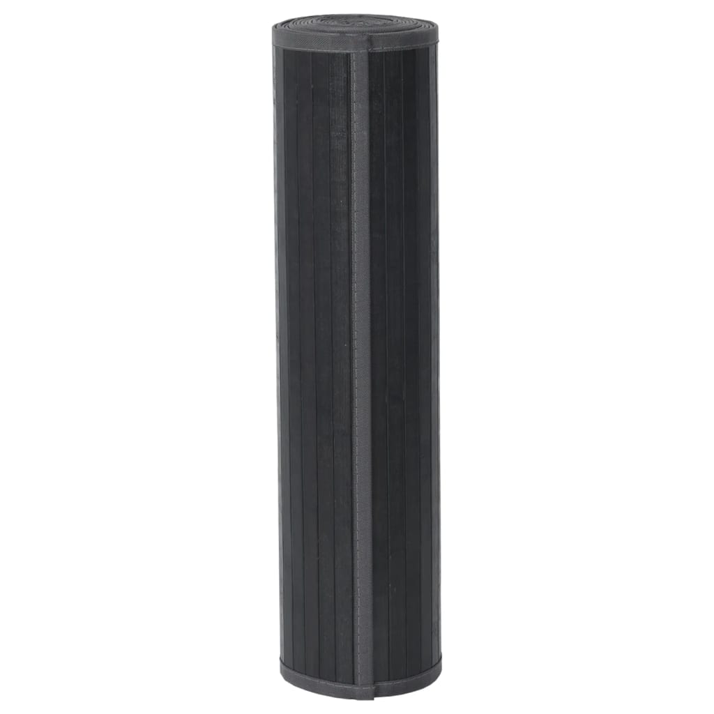 Tappeto Rettangolare Grigio 70x200 cm in Bambù vidaXL - 4