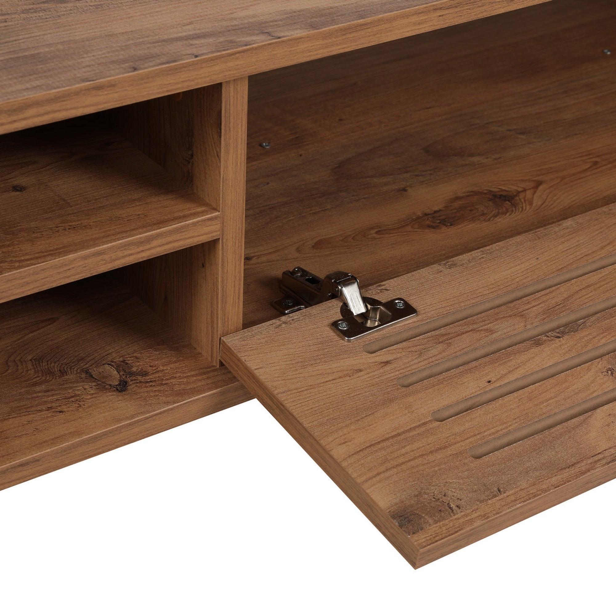 WELLHOME Banc TV effet pin, 160x35x40 cm - 2