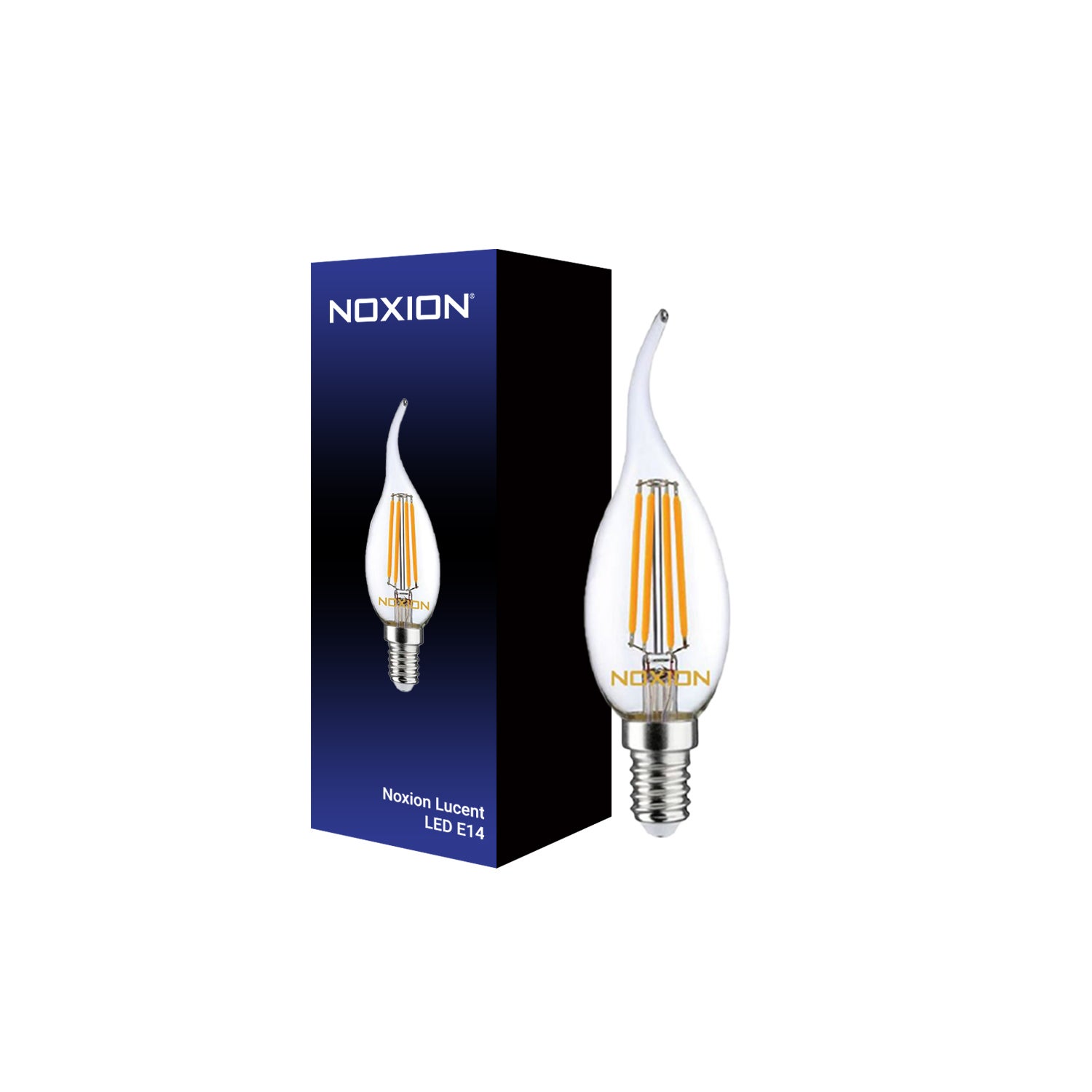 Noxion Lucent Led E14 Flamme Bougie Filament Claire 4 5w 470lm 827