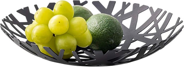 Cesto di frutta in bambù a 2 ripiani, cesto di frutta, contenitore per