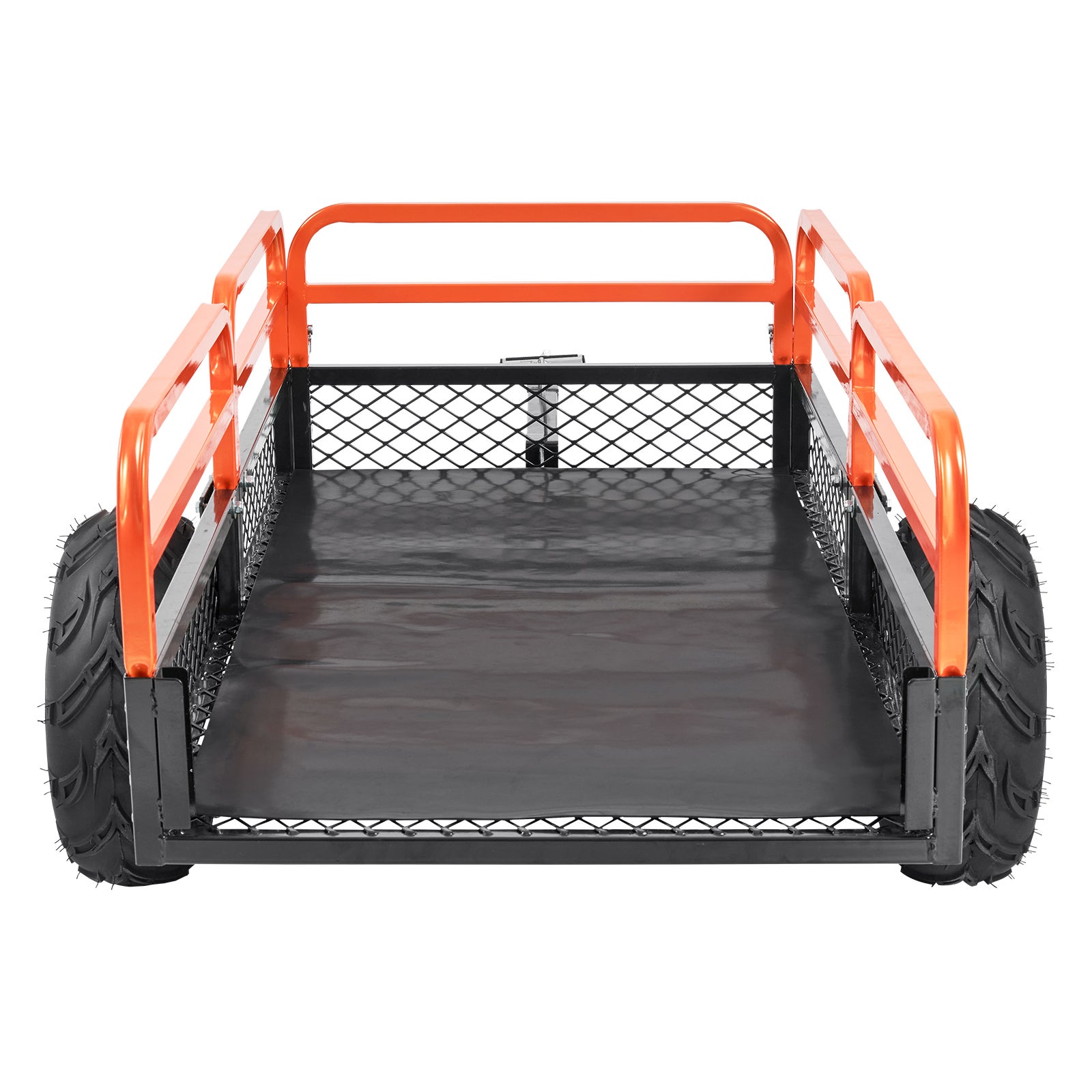 Remorque utilitaire robuste 680 kg SucceBuy, benne basculante de jardin 0,4 m³ avec côtés amovibles, idéale pour tracteur tondeuse ATV UTV - 8