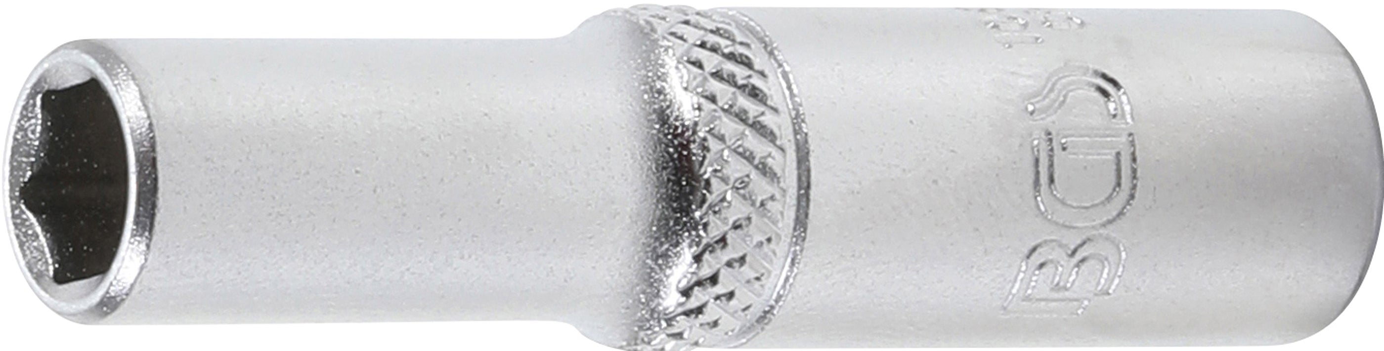 BGS Nasadka udarowa sześciokątna głęboka napęd kwadrat wewnętrzny 6,3 mm (1/4") SW 1/4" - 10670