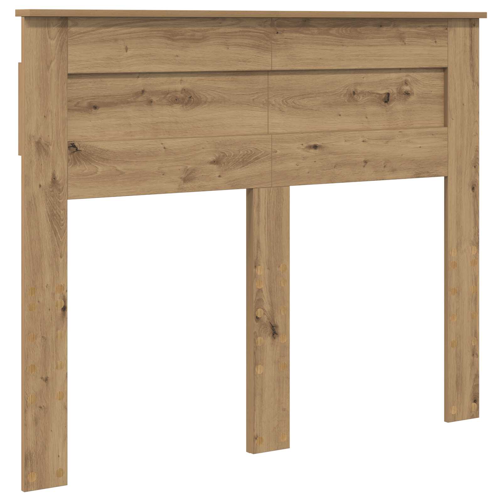 Cadre de lit chêne artisanal 120 x 190 cm bois de pin massif - 6
