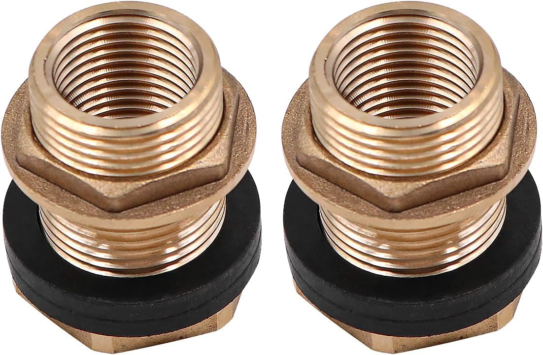 Dwuczęściowa nasadka adaptera IBC S60x6 - 3/4-calowy łącznik do zbiornika IBC - adapter do zaworu zbiornika IBC o pojemności 1000 litrów