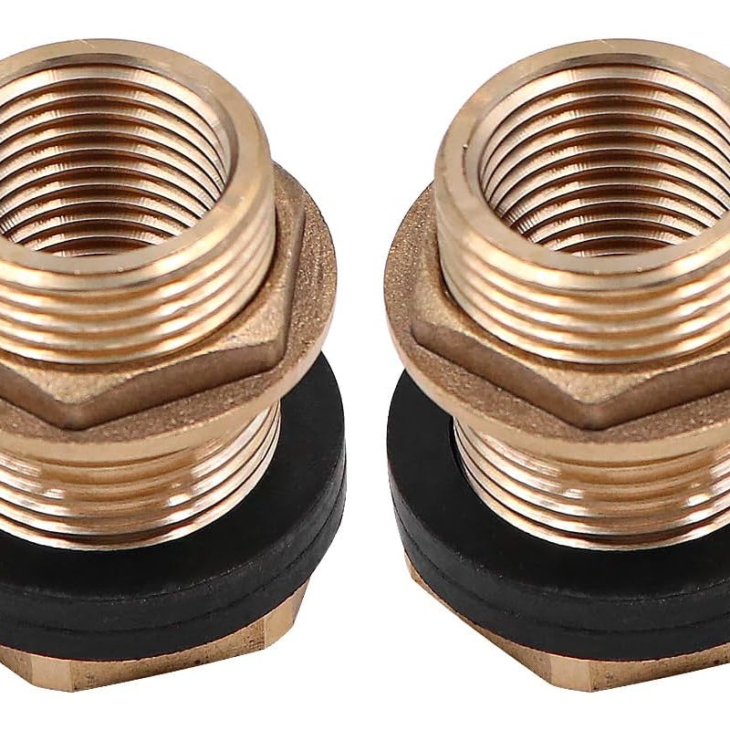 Dwuczęściowa nasadka adaptera IBC S60x6 - 3/4-calowy łącznik do zbiornika IBC - adapter do zaworu zbiornika IBC o pojemności 1000 litrów