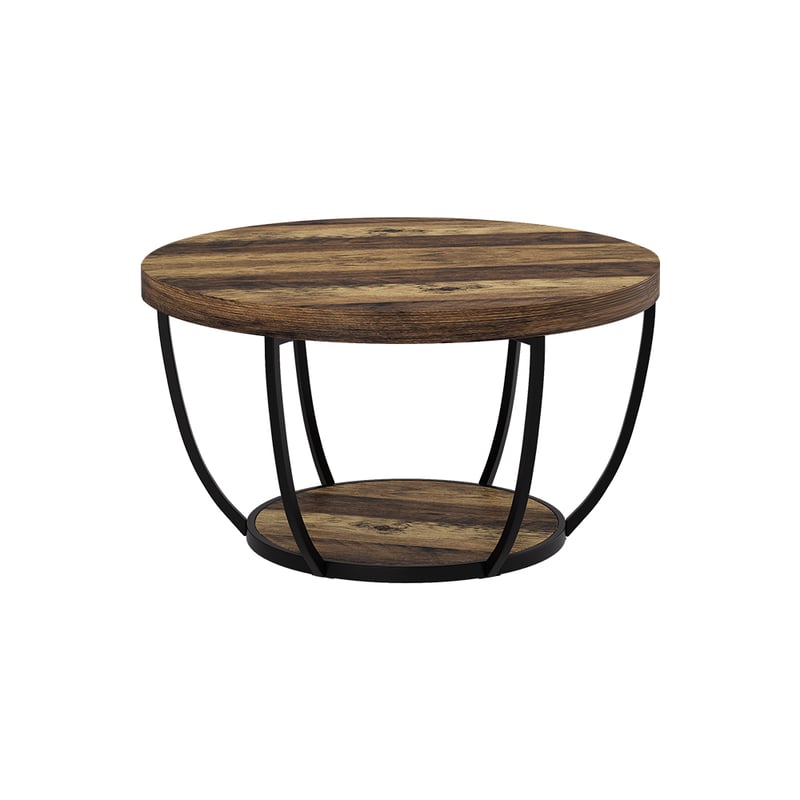 Vicco Stolik kawowy Arvina, Rustykalny dąb, 80 x 80 cm