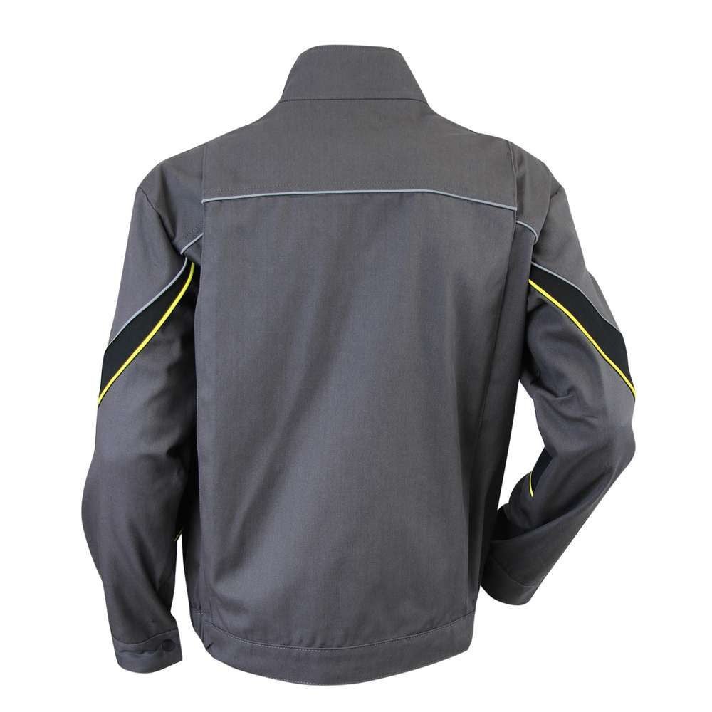 Blouson de travail Semis tricolore gris, noir et jaune - LMA - Taille M - 2