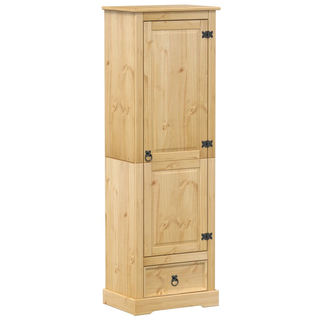 VidaXL Garde-Robe Corona 76x50x170 Cm Bois Pin Massif - Armoire Chambre à Coucher
