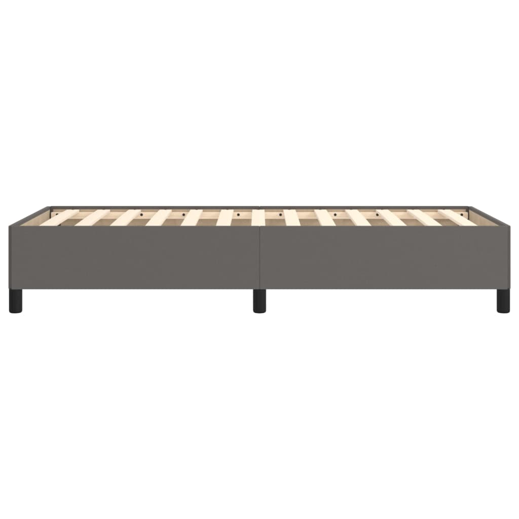 Cadre de lit sans matelas gris 90x200 cm similicuir vidaXL - 6