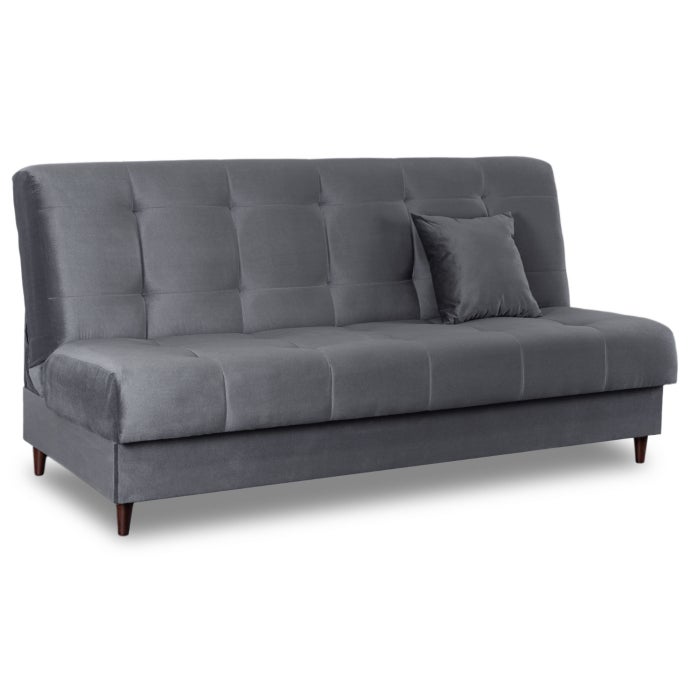 Wersalka Sofa Kanapa Rozkładana z Funkcją Spania Dwuosobowa Szara LIMA