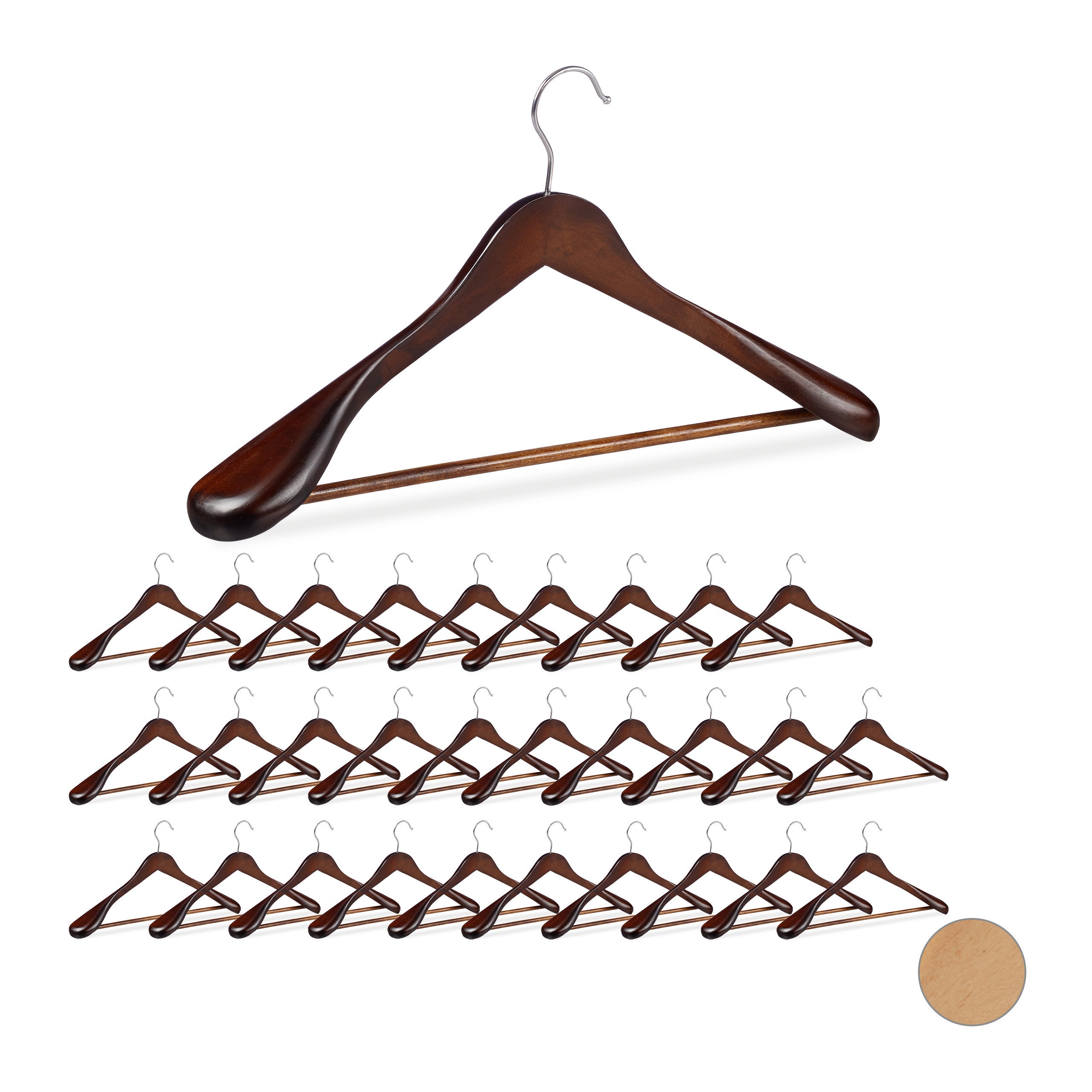 Cintre Devoucoux Dressage Anglais – Double Bride, Taille Petit (35-40), Marron