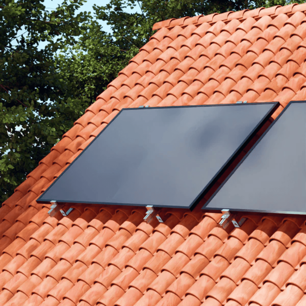 Kit solar plugin Robinsun 800 W para telhado · 2 Painéis Aiko Neostar 3s 475 Wp + microinversor + fixação + cabo 5 m - 6