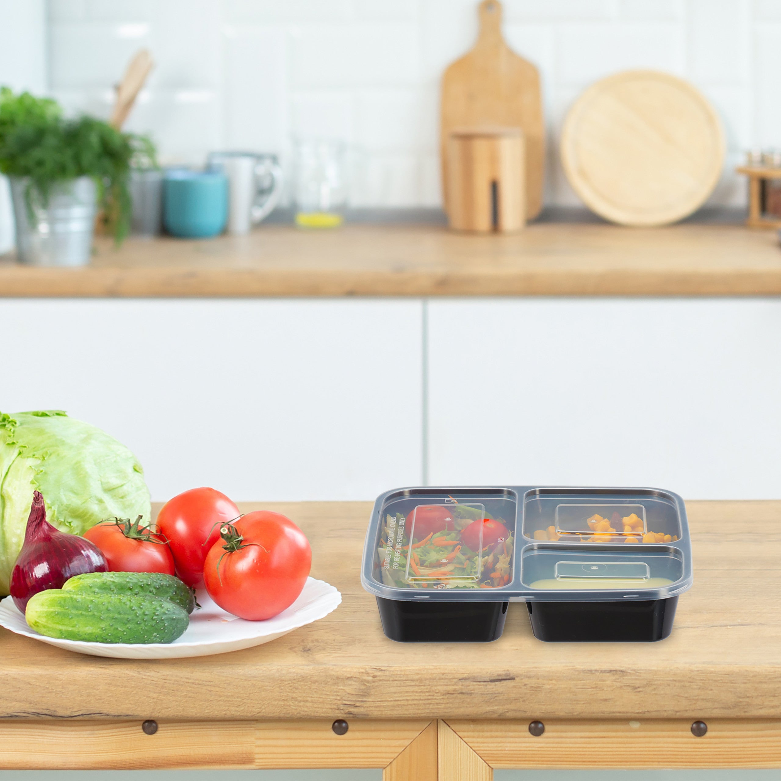 Metallo - Set Di Contenitori Per Alimenti / Contenitori Per
