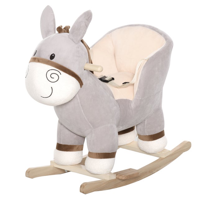 Geuther Cavallo A Dondolo HALLA In Legno – Bianco – Con Maniglie E Anello Di Protezione – Dondolo Per Bambini Da 1 A 3 Anni (max 25kg) – Giocattolo Sicuro - 3