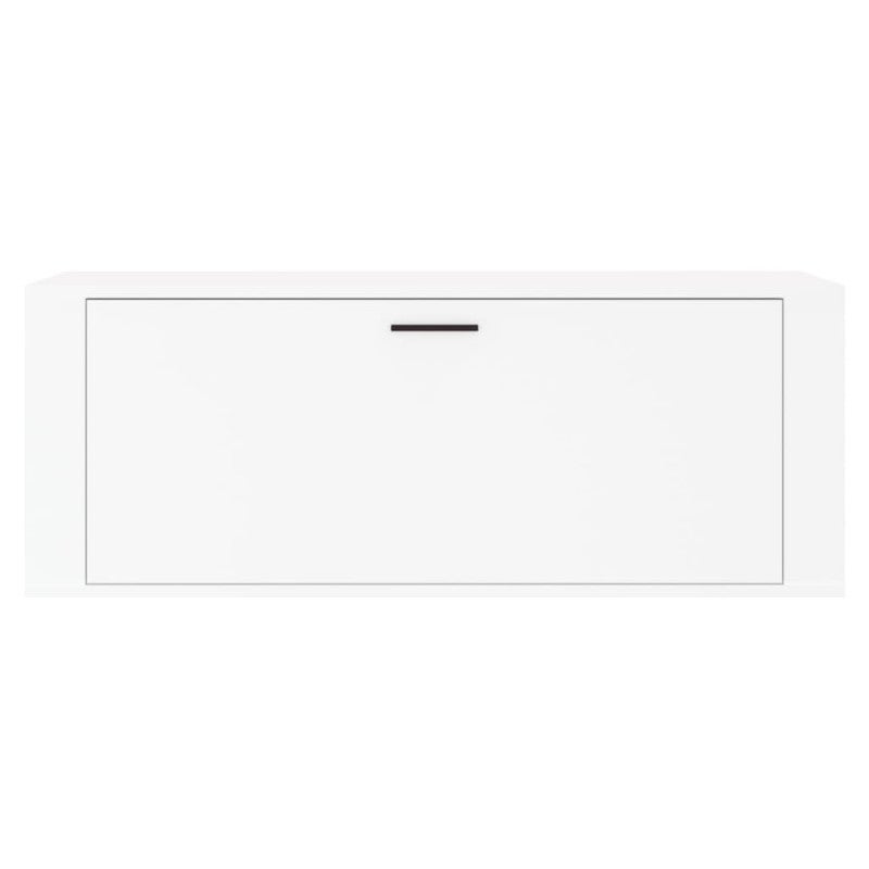 Meuble à chaussures pour Entrée en bois lamellé Blanc Design 6 paires maximum - 5