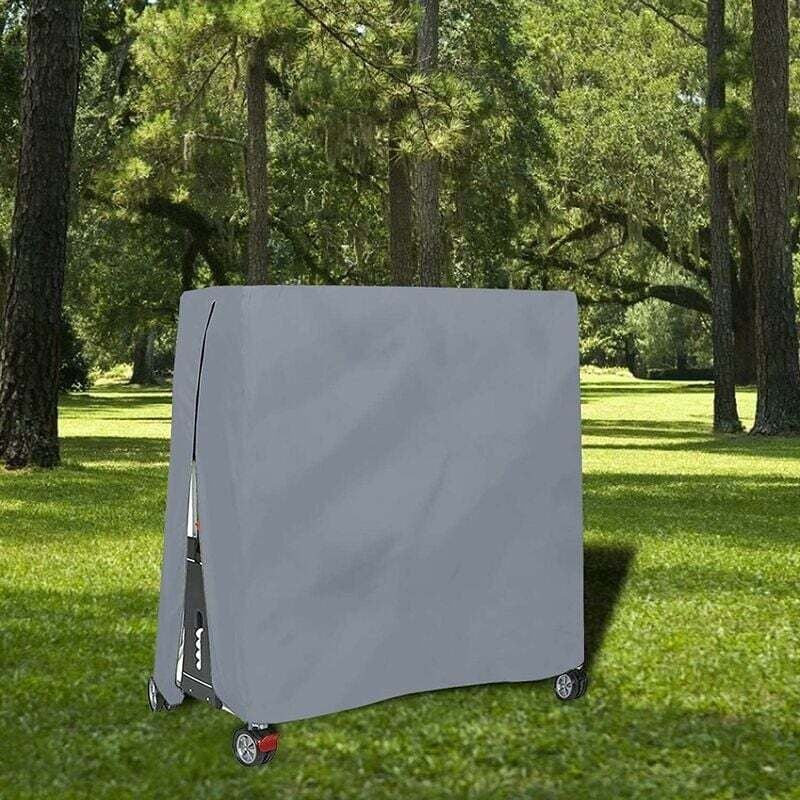 Housse pour Table De Ping Pong, Étanche Résistance Au Vent Anti-UV Robuste Tissu Oxford Bâche De Protection De Table avec Fermeture À Glissière - 5