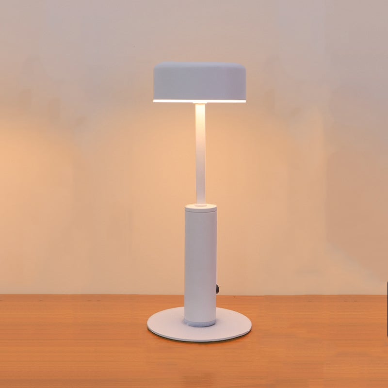 Przenośna, ładowalna lampa biurkowa, lampa biurkowa do dekoracji domu, trójtonowe białe światło [kabel do ładowania w zestawie]