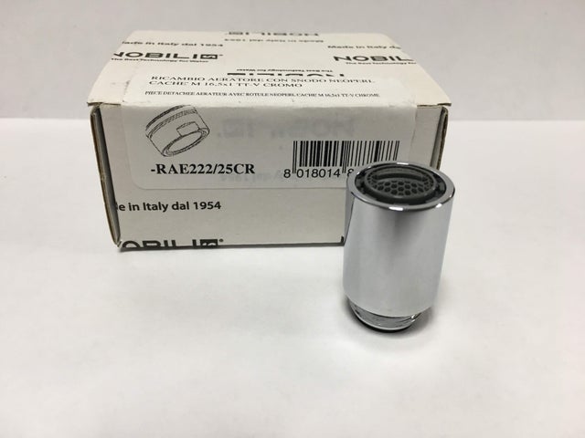Piece detachee aerateur avec rotule neoperl cache m 16,5x1 tt-v chrome Nobili RAE222/25 - Chromé - aérateur