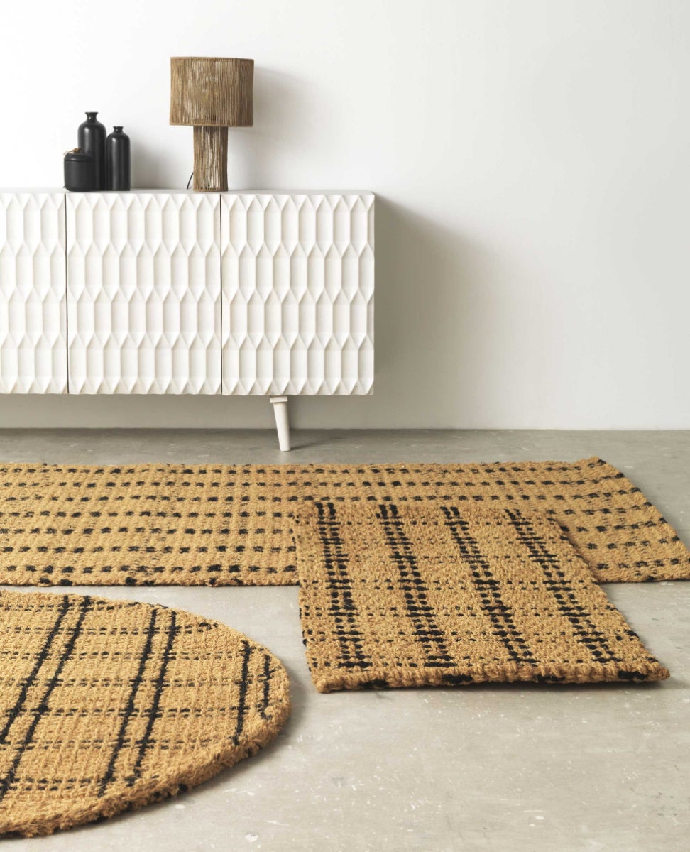 Lot De 5 Tapis En Fibre De Coco 100% Naturels - 2 Rouleaux 30x100 Cm + 3 Disques Ronds 20 Cm - Paillis Anti-Gel