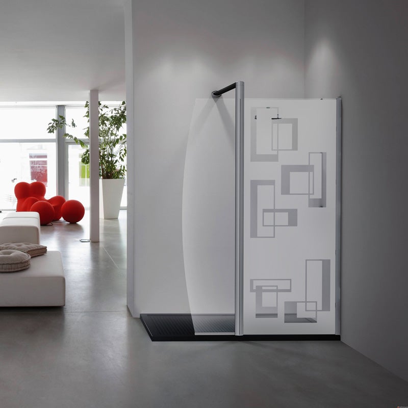 Adesivo porta di doccia L'arte astrae - Sticker adesivo - adesivi murali - 95X35cm - 2