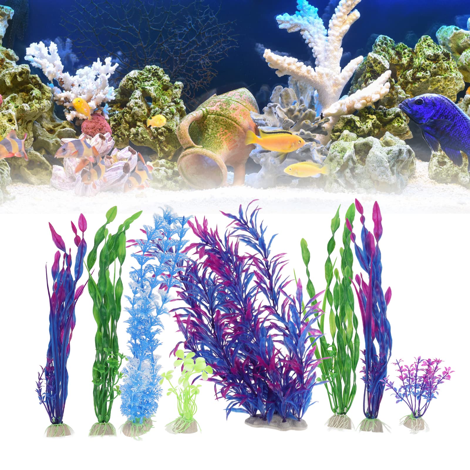 Tappetino in erba artificiale per acquario, decorazione in plastica verde per prato per acquario, centro commerciale per | Leroy Merlin