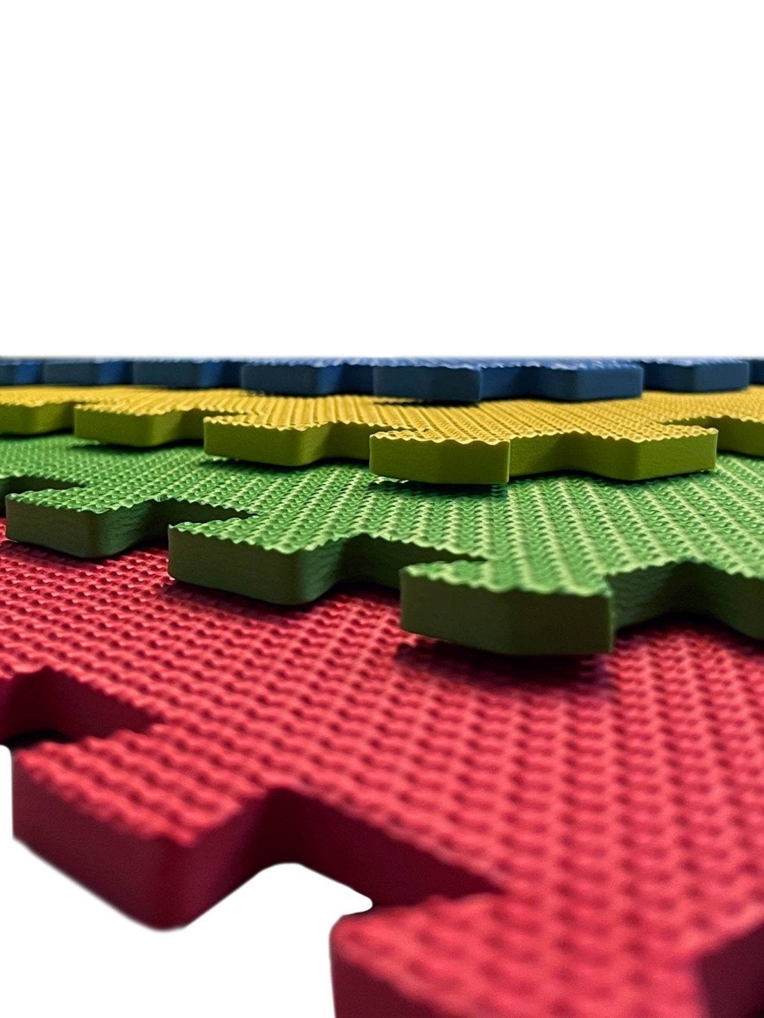 Tapete Puzzle para Pavimento de Ginásio e Fitness | Proteção em Borracha 60x60 cm | Colchonete Antiderrapante | 4 Peças - 1,44 m² (Multicor) - 3