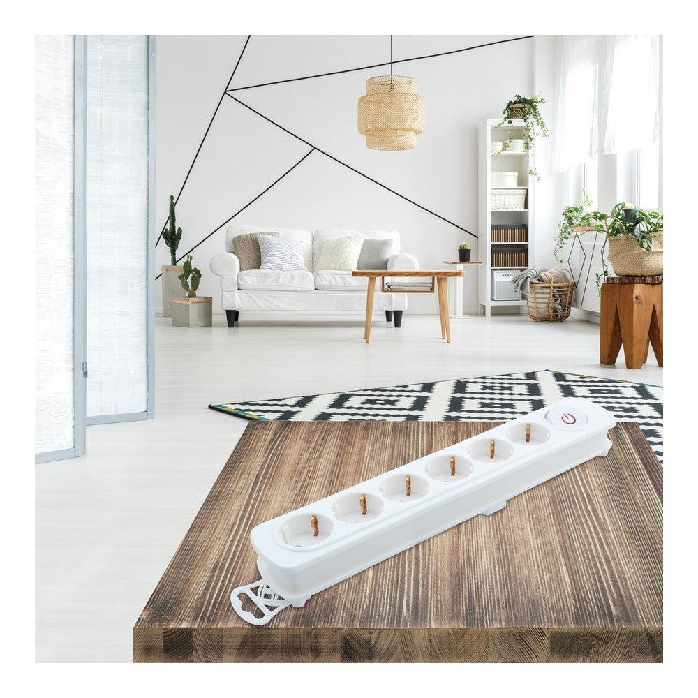 Multiprise 6 Prises avec Interrupteur TM Electron 3680 W - 3