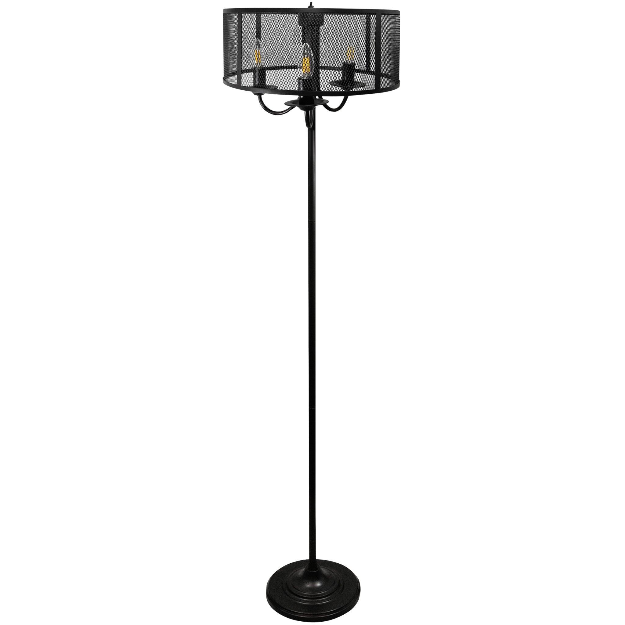 Lampa podłogowa stojąca Soho czarna 3xE14x12W wym: 160 x 40 x 40 cm metal Polux