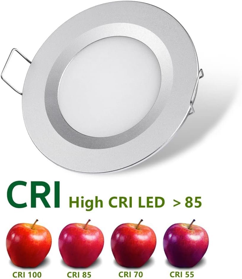 4 Spots LED Encastrables 12V – Blanc Froid 6400K, 3W – Idéal Camping-Car, Bateau, Van (Trou 58-65mm) - 7