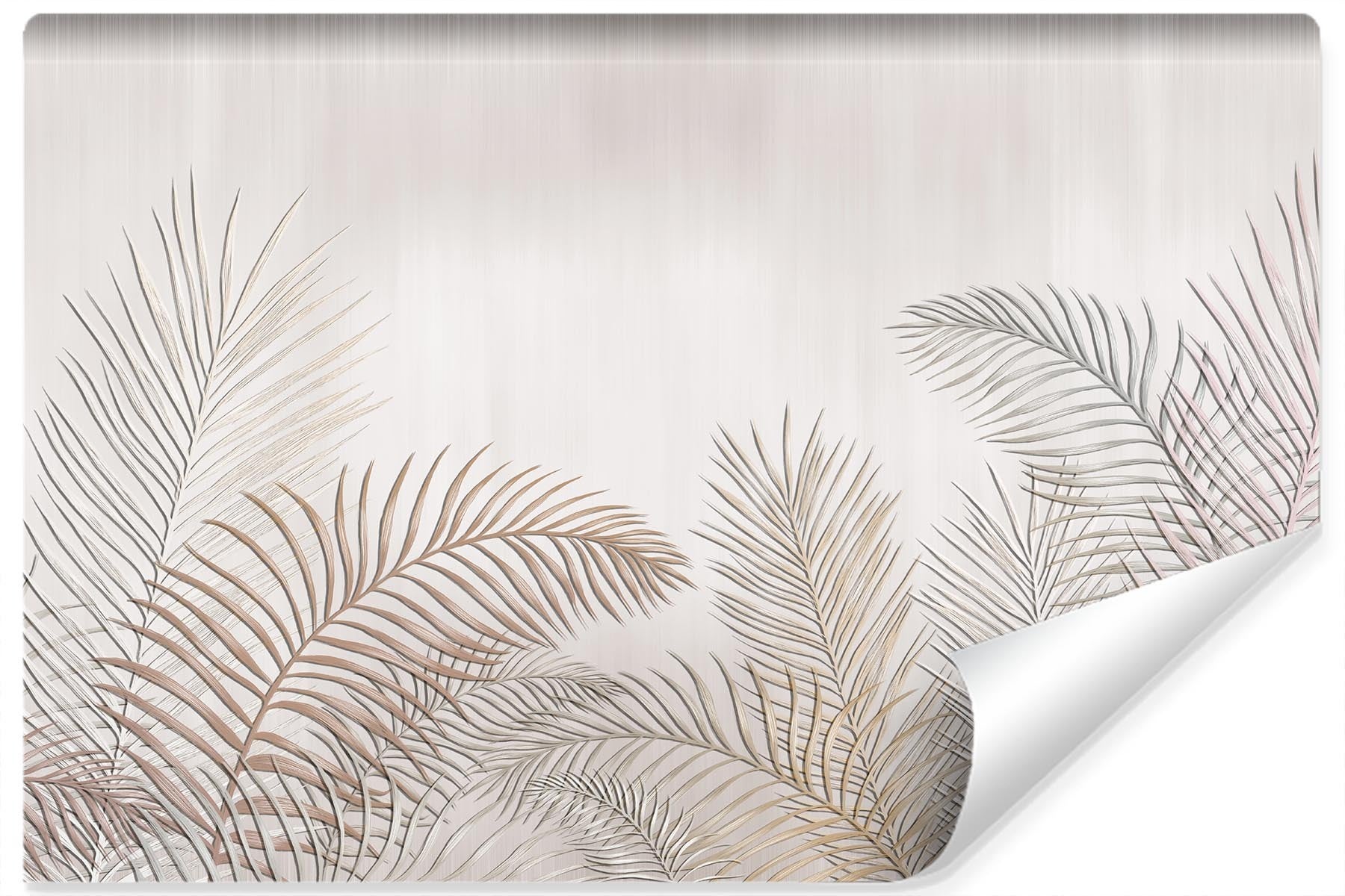 Papel pintado vlieseline foto tropical palm leaves para sala 520cm x 318cm
