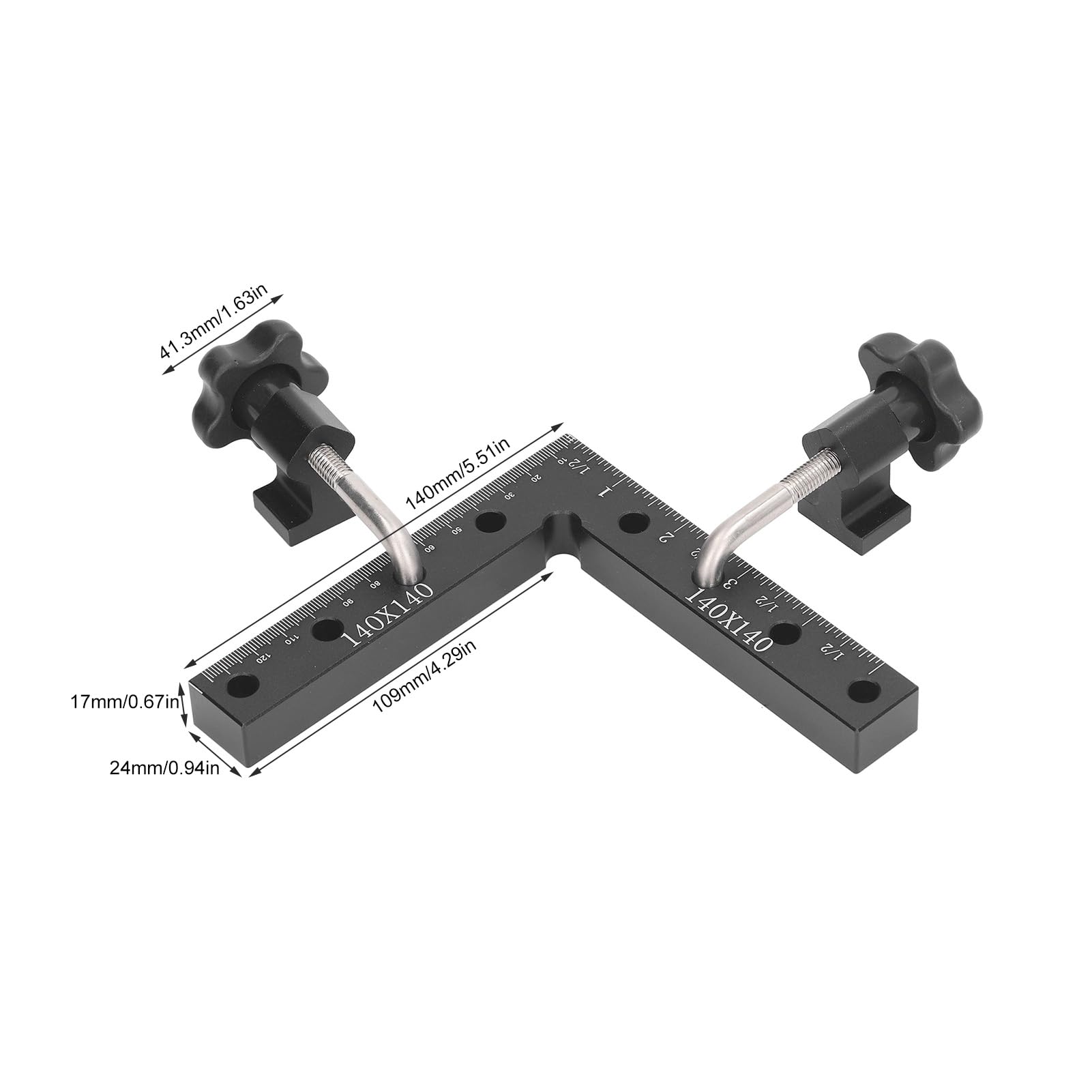 Pince D'Angle Droit 90 Degrés 4 Pièces - Fixateur Ajustable Acier Inoxydable Pour Bricolage Bois
