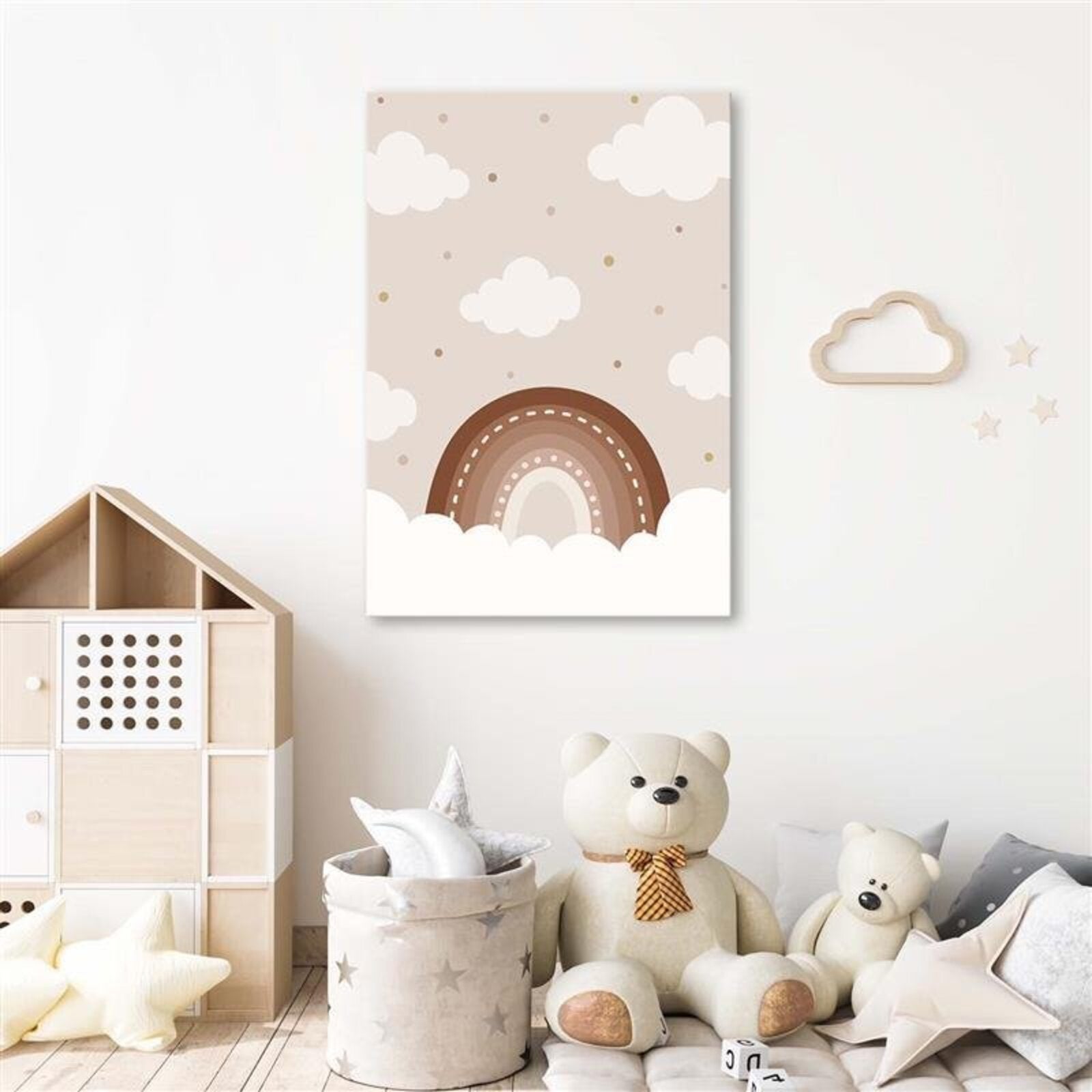 Tableau nuage au-dessus de l'arc-en-ciel - 40 x 50 cm - 2