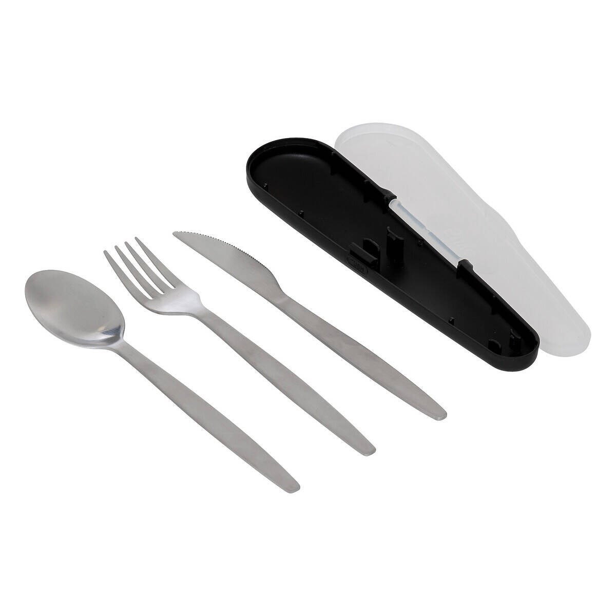 Set De Couverts De Voyage Réutilisable OUTLERY - Noir Acier Inox - Portable TSA - Neuf