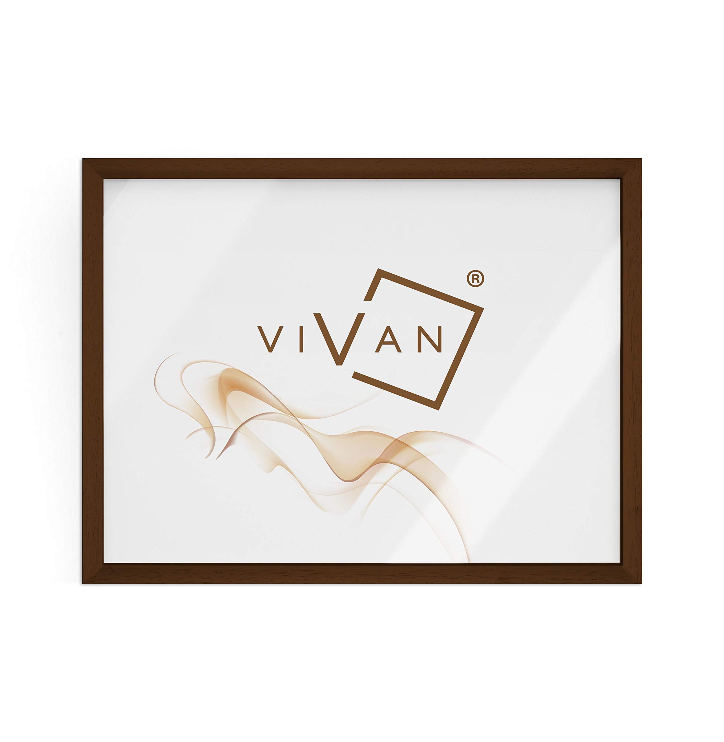 Cornice JENA In Legno Di Pino 30x40 Cm: Marrone Scuro Con Vetro Acrilico - 3-B