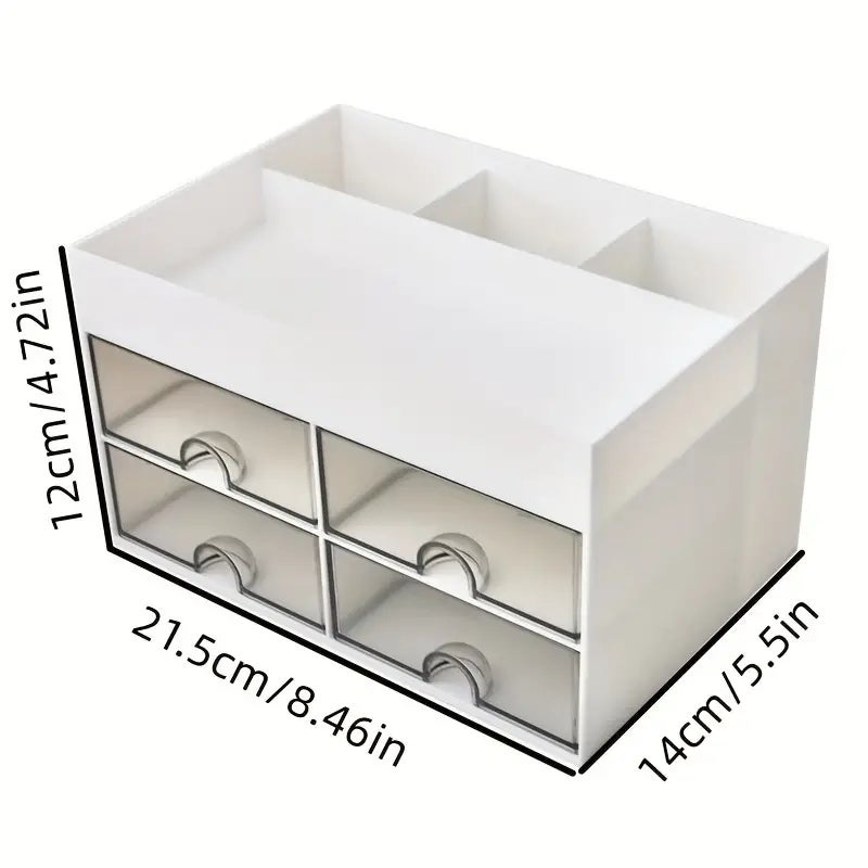 Cosmétique Boîte De Rangement Bureau Papeterie Organisateur Boîte De Rangement, Rose - 5