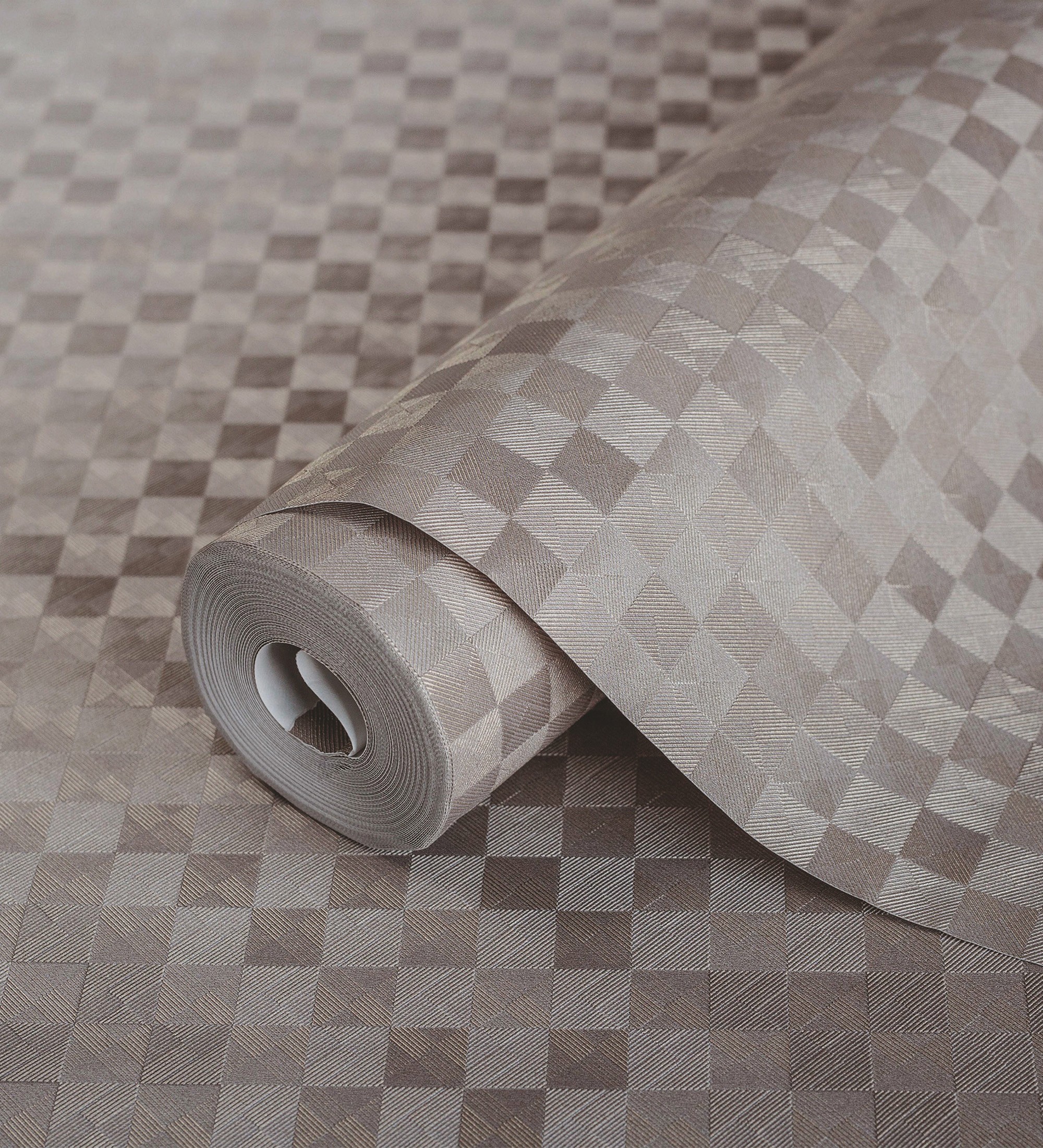 Papier peint vinyle lessivable légèrement métallisées texturé en relief - Claxton Tiles 680970 de GAULAN - Rouleaux de 10 m x 1,06 m - 8