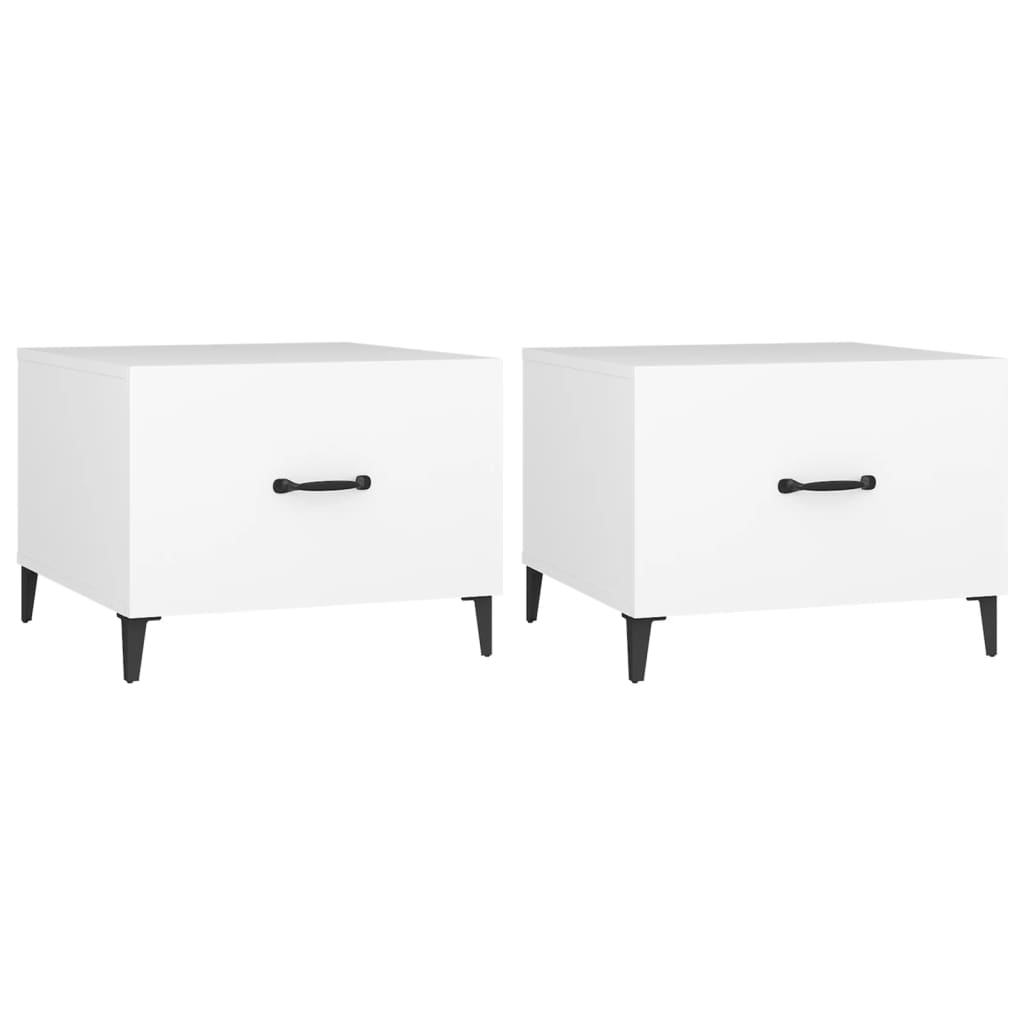 Lot De 2 Tables Basses Ou Chevets, Dimensions 40.5x40.5x52.5 Cm, D'occasion