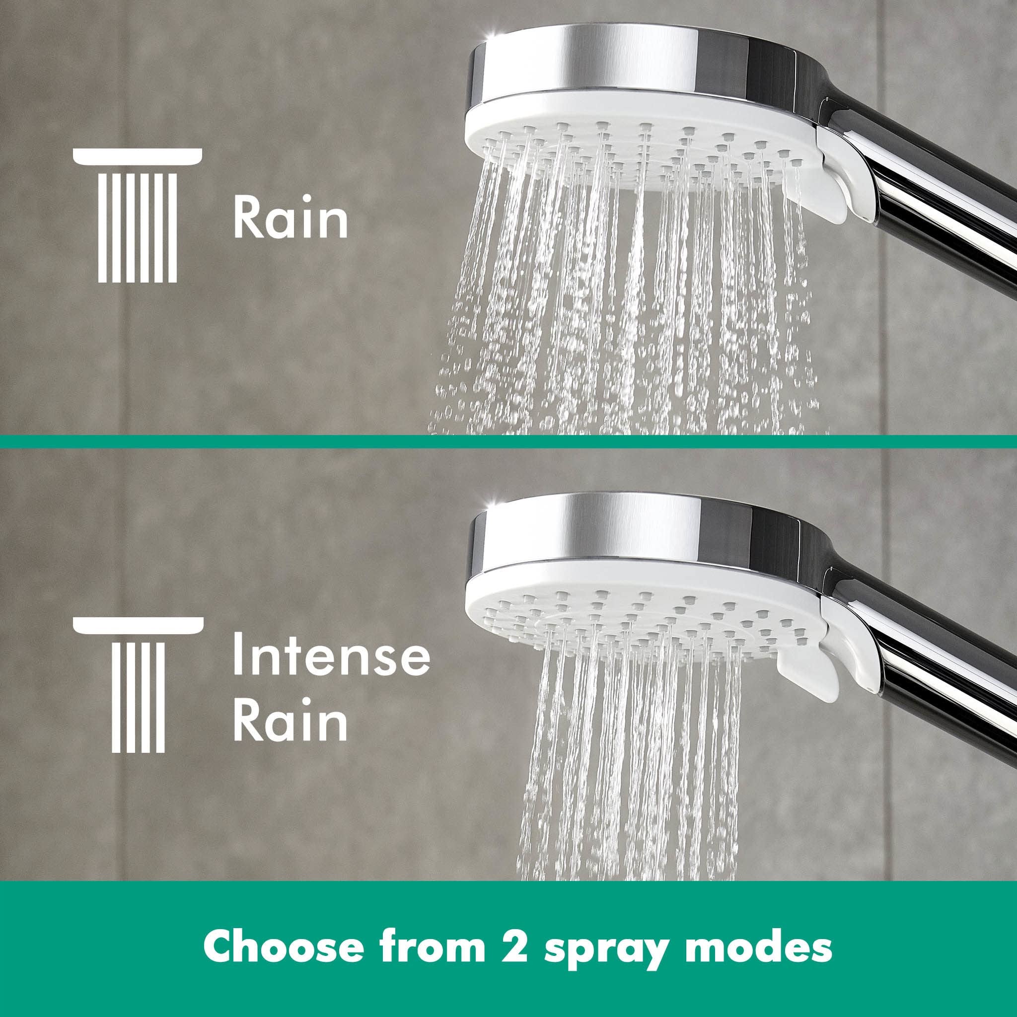 HANSGROHE Crometta E 240 EcoSmart columna de ducha termostática cromada - 9