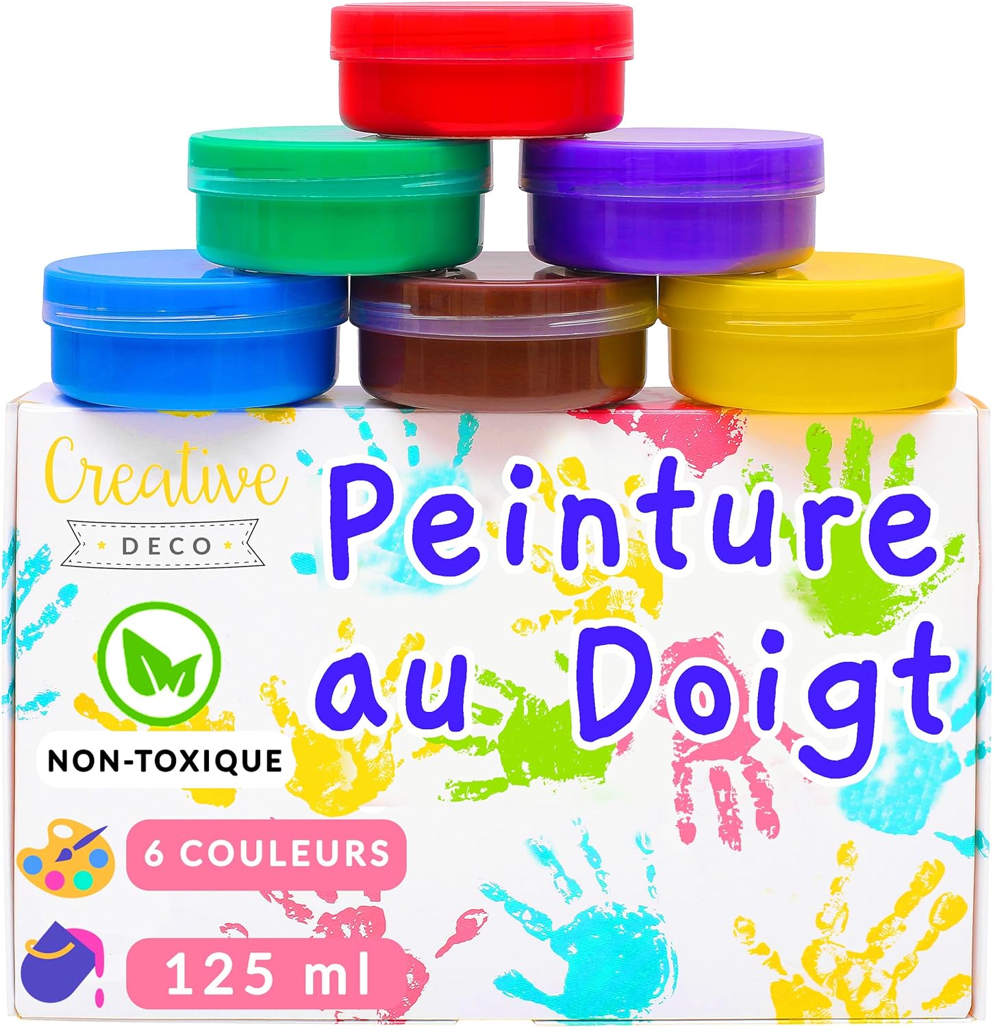 Playkidiz 3-D Bouffée D'art Pour Enfants, 24 Pack Peinture Squeeze, Peinture Feuilletée Non Toxique, Peinture De Tissu Lavable, Couleurs Classiques, âgés De 3 Ans Et Plus
