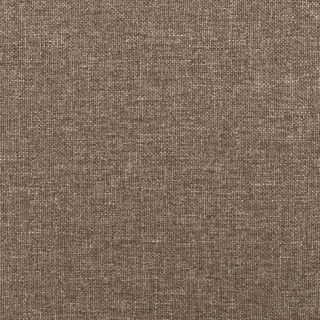 Cadre de lit à lattes, tissu, taupe, pour la chambre, 180 × 200 cm - 8