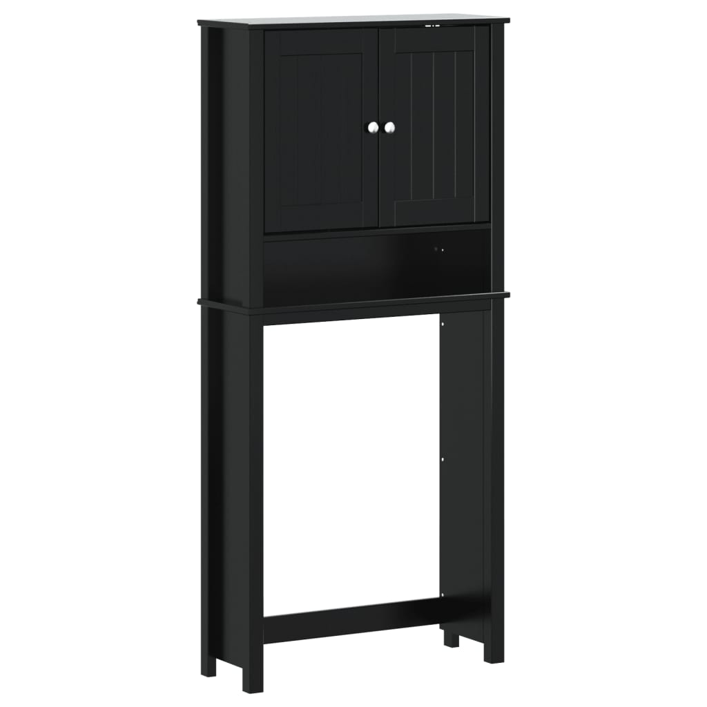 Mueble para lavadora BERG madera maciza negra - 2