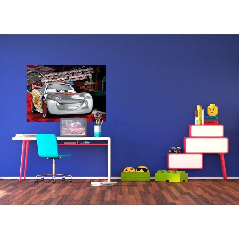Poster XXL intisse Ligtning McQueen Cars Disney 155X115 CM - 2